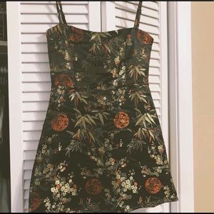 Jacquard satin mini dress